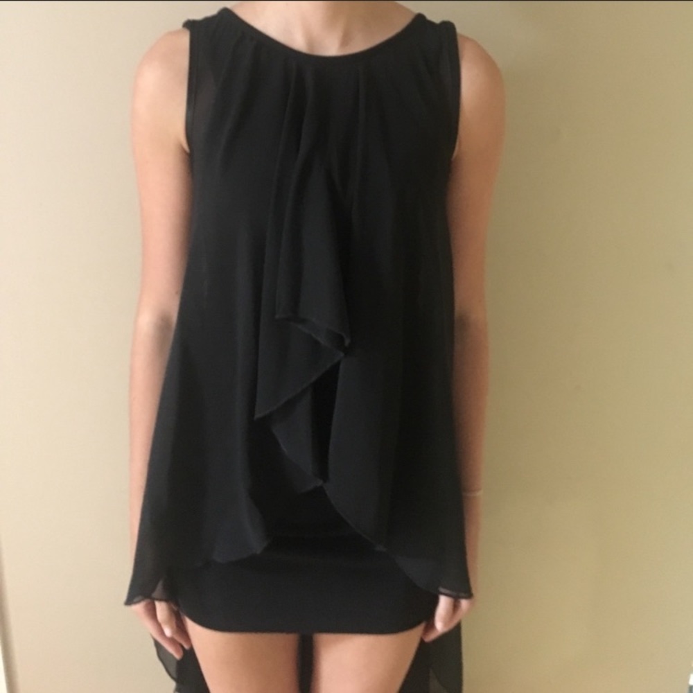 🔥 👗 Gorgeous LF black high low‎ dress size small